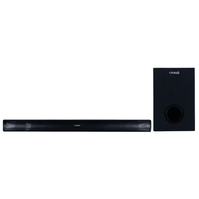 Buy Croma 120W Bluetooth Soundbar with Remote (Surround Sound, 2.1